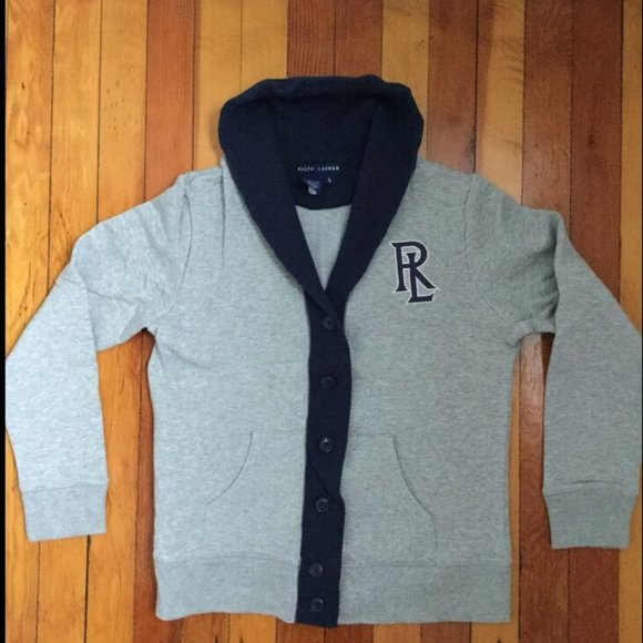 Ralph Lauren Button Front Sweatshirt - Picture 1 of 5